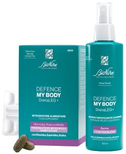 Defence My Body Drena Leg+ Kit In & Out Gambe Leggere Microcircolo 60 Compresse + Spray 150 ml