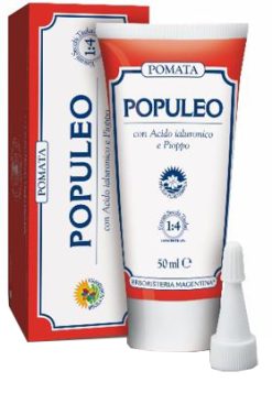 Populeo Pomata Lenitiva e Idratante per Mucosa Genitale Esterna con Acido Ialuronico 50 ml