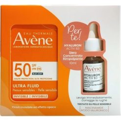 Avène Ultra Fluid Anti-Macchie SPF50+ con Hyaluron Activ B3 Siero Cofanetto
