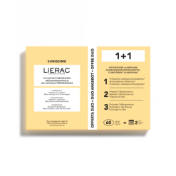 Lierac Sunissime Capsule Preparatori Duo Integratore per Preparare e Prolungare l'Abbronzatura 60 Capsule