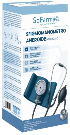 Sfigmomanometro Aneroide SoFarmaPiù Misuratore Manuale di Pressione Arteriosa