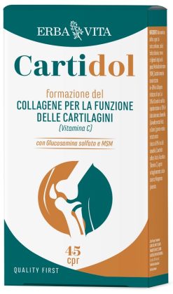 Cartidol Integratore per Articolazioni con Glucosamina Condroitina Collagene 45 Compresse