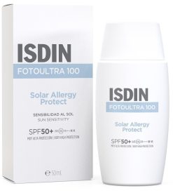 ISDIN FotoUltra Solar Allergy Protect SPF50+ Fotoprotezione Viso per Pelle con Allergia Solare 50 ml