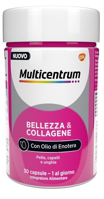 Multicentrum Bellezza e Collagene 30 Capsule Integratore per Pelle Capelli e Unghie - Multicentrum Bellezza e Collagene 30 Capsule Integratore per Pelle Capelli e Unghie