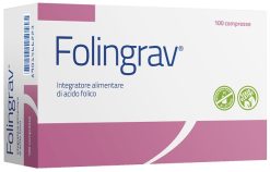 Folingrav Acido Folico 400 mcg Integratore per Gravidanza e Preconcepimento 100 Compresse