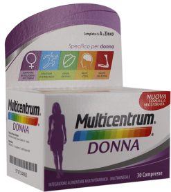 Multicentrum Donna Multivitaminico e Multiminerale GMM Importazione 30 Compresse