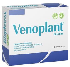 Venoplant Bustine Integratore con Diosmina, Meliloto, Centella e Vitamina C 40 Bustine
