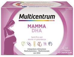Multicentrum Mamma DHA 30 Compresse + 30 Capsule Integratore Gravidanza con Acido Folico e DHA
