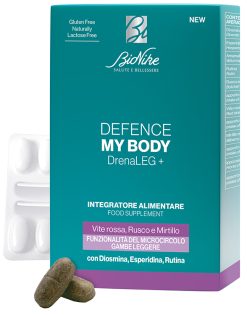 BioNike Defence My Body Drena Leg+ Integratore Circolazione Venosa Gambe Pesanti Microcircolo 60 Compresse