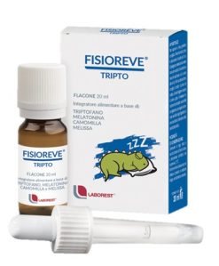 Fisioreve Tripto Integratore per Sonno con Melatonina Triptofano Camomilla e Melissa 20 ml