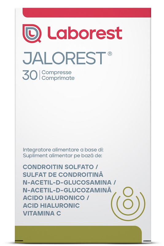 Jalorest Integratore con Acido Ialuronico Condroitin Solfato N-Acetil-D-Glucosamina e Vitamina C 30 Compresse - Jalorest Integratore con Acido Ialuronico Condroitin Solfato N-Acetil-D-Glucosamina e Vitamina C 30 Compresse
