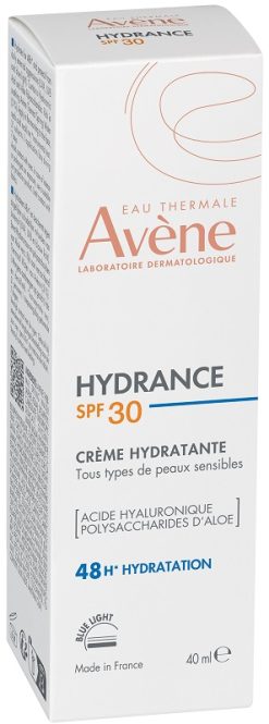 Avène Hydrance SPF 30 Crema Idratante Viso Pelle Sensibile Disidratata 40 ml