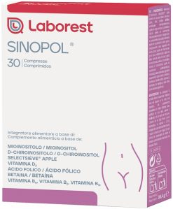 Sinopol Integratore con Mioinositolo D-Chiroinositolo Acido Folico e Vitamina D 30 Compresse