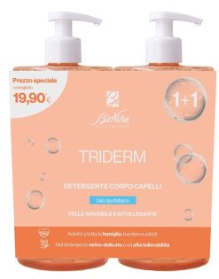 BioNike Triderm Detergente Corpo e Capelli Pelle Sensibile Bipack 2 x 750 ml