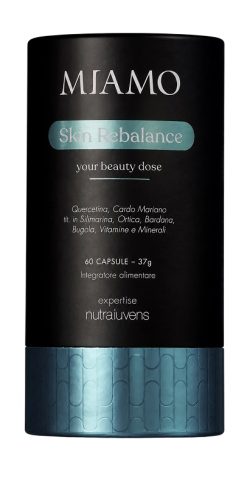 Miamo Skin Rebalance Integratore per Benessere della Pelle con Bugola Bardana Zinco e Vitamina A 60 Capsule