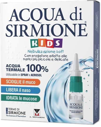 Acqua di Sirmione Kids Acqua Termale per Igiene Nasale Bambini 6 Flaconcini da 15 ml - Acqua di Sirmione Kids Acqua Termale per Igiene Nasale Bambini 6 Flaconcini da 15 ml