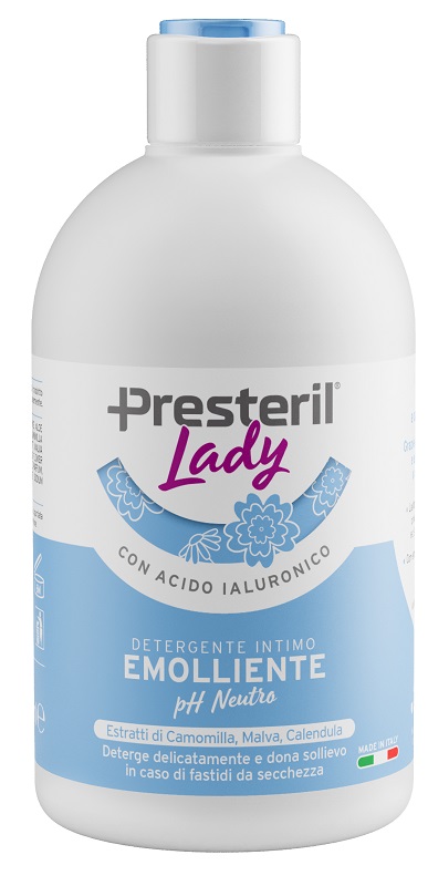 Lady Presteril Detergente Intimo Emolliente con Malva Camomilla e Calendula 250 ml - Lady Presteril Detergente Intimo Emolliente con Malva Camomilla e Calendula 250 ml