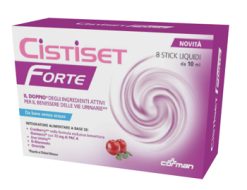 Cistiset Forte Integratore Vie Urinarie con Cranberry D-Mannosio e Uva Ursina Stick Liquidi
