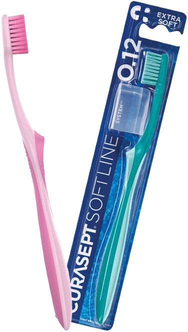 Curasept Softline Extra Soft 0.12 Spazzolino Morbido per Gengive Delicate 1 Pezzo - Curasept Softline Extra Soft 0.12 Spazzolino Morbido per Gengive Delicate 1 Pezzo