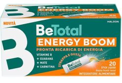 Be-Total Energy Boom Integratore Energia e Stanchezza con Vitamine B Guaranà e Matè 20 Stick