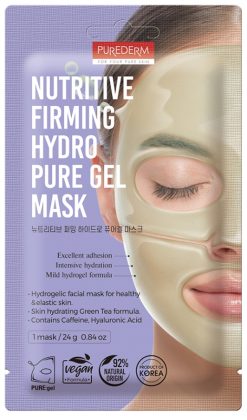 Purederm Nutritive Firming Hydro Pure Gel Mask Maschera Viso Rassodante 24 g