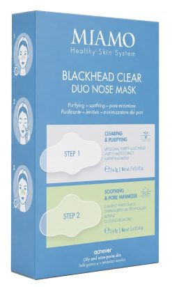Miamo Blackhead Clear Duo Nose Mask Maschera Naso Purificante Punti Neri 5+5 Pezzi
