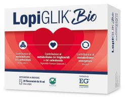 Lopiglik Bio Integratore per Metabolismo di Carboidrati e Lipidi 20 Flaconcini