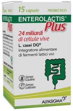 Enterolactis Plus Integratore Probiotico Fermenti Lattici Vivi 24 Miliardi 15 Capsule