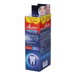Rapid White Express White Dentifricio Sbiancante Ottico con Fluoro 2 x 75 ml
