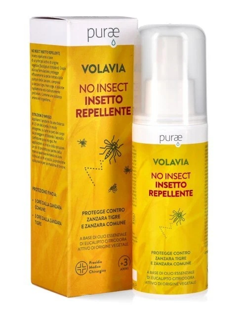 Purae VolaVia NO Insecto Spray Repellente Antizanzare con Citriodiol 100 ml - Purae VolaVia NO Insecto Spray Repellente Antizanzare con Citriodiol 100 ml
