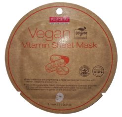 Purederm Maschera Vegana Vitamine Maschera Viso Illuminante e Rivitalizzante 23 g