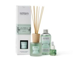 Nasoterapia Diffusore d'Essenza Tè Verde e Bergamotto Profumatore Ambiente con Bastoncini 100 ml