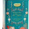 Neavita Fiocchi di Neve Infuso Mela, Mandorle e Cannella in Latta Natalizia Verde 12 FiltriScrigno