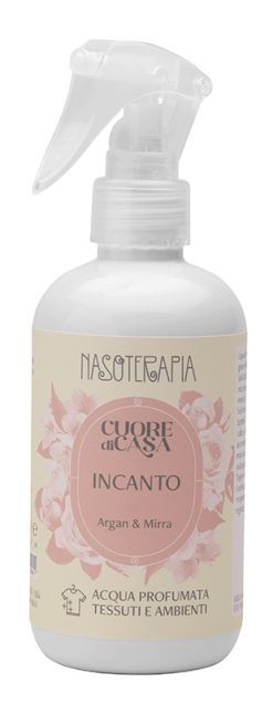 Nasoterapia Cuore di Casa Incanto Acqua Profumata Argan e Mirra Spray Ambiente e Tessuti 250 ml