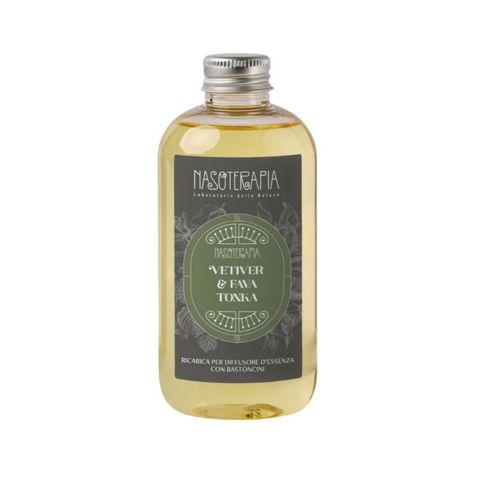 Nasoterapia Fragranza Botanica Vetiver e Fava Tonka Ricarica per Diffusore Ambiente 250 ml - Nasoterapia Fragranza Botanica Vetiver e Fava Tonka Ricarica per Diffusore Ambiente 250 ml