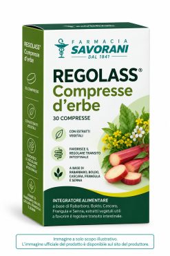 LDF Regolass Compresse d'Erbe Integratore Regolarità Intestinale con Rabarbaro Senna e Frangula 30 Compresse