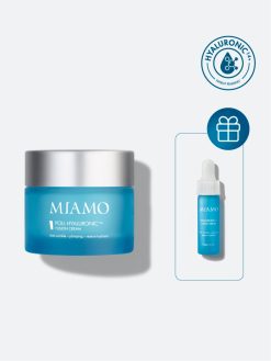 Miamo Hyaluronic14+ Fusion Serum 4 ml e Poly-Hyaluronic14+ Fusion Cream 50 ml – Kit Viso Idratante, Rimpolpante e Antirughe